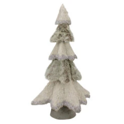 Northlight Sisal And Faux Fur Christmas Tree With Glitter - 20" - Gray -Northlight Sale Store northlight ja87532 1 sample 69664.1613536556