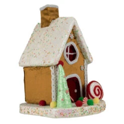 Northlight Gingerbread Glitter Candy House Christmas Decoration - 13" -Northlight Sale Store northlight ja93317 2 45834.1669970845