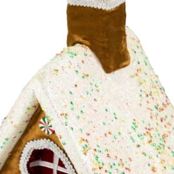 Northlight Gingerbread Glitter Candy House Christmas Decoration - 13" -Northlight Sale Store northlight ja93317 5 52631.1669970845