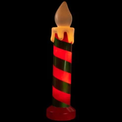 Lighted Striped Candle Blow Mold Outdoor Christmas Decoration - 40" -Northlight Sale Store northlight jq95386 on20black 71410.1698252318