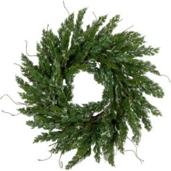 Northlight Real Touchâ„¢? Iced Cedar Artificial Christmas Wreath - 24" - Unlit