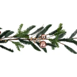6' Rose Gold Ball Ornaments Artificial Christmas Garland, Unlit -Northlight Sale Store northlight jy99518 03 67512.1701796961