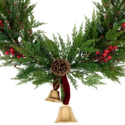 Northlight Real Touch™? Cypress And Pine With Berries Artificial Christmas Wreath - 28" - Unlit -Northlight Sale Store northlight jy99519 2 10351.1701796959