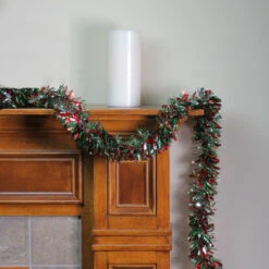 Northlight 12' Shiny Red And Silver Christmas Tinsel Garland - Unlit -Northlight Sale Store northlight k15317 3 50936.1587644957