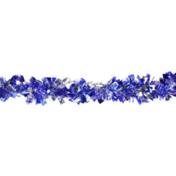 Northlight 12' X 4" Lavish Blue And Silver Boa Wide Cut Tinsel Christmas Garland - Unlit -Northlight Sale Store northlight k15326 1 64824.1665610737