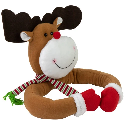 Northlight 26" Plush Reindeer Christmas Tree Topper, Unlit 4 Northlight 26" Plush Reindeer Christmas Tree Topper, Unlit - Image 4