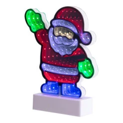 Northlight LED 3D Santa Claus Christmas Infinity Mirror - 8" -Northlight Sale Store northlight k96501 03 64538.1722387425