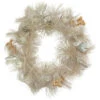 Northlight 24" Champagne Gold Apple And Pine Needle Artificial Christmas Wreath - Unlit