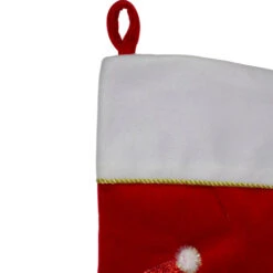 20.5" Red And White Glittered Santa Claus And Reindeer Christmas Stocking -Northlight Sale Store northlight l85526 4 34124.1665173704