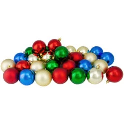 50ct Traditional Multi Shatterproof 2-Finish Christmas Ball Ornaments 4" (100mm) -Northlight Sale Store northlight lj36047 5 83635.1664380279