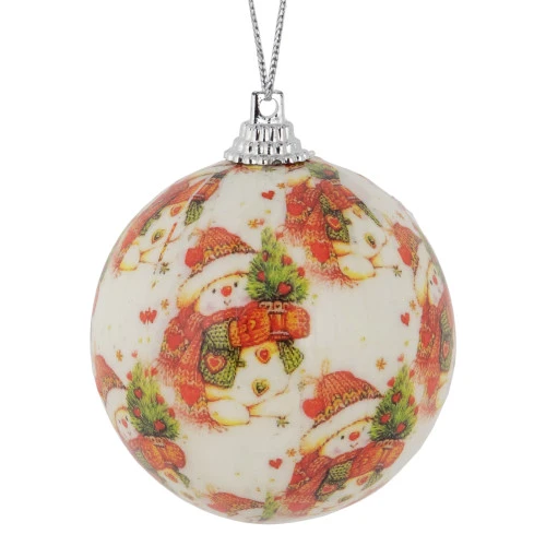 Northlight 14-Piece Snowman Decoupage Christmas Ball Ornament Set, 2.25" (60mm) 3 Northlight 14-Piece Snowman Decoupage Christmas Ball Ornament Set, 2.25" (60mm) - Image 3