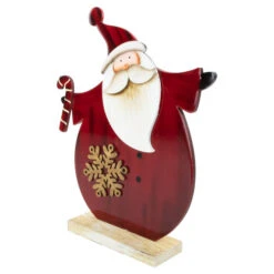 Santa With Candy Cane And Snowflake Wooden Christmas Decoration - 12" 11 Santa With Candy Cane And Snowflake Wooden Christmas Decoration - 12" -Northlight Sale Store northlight lk94196 3 69783.1691161228