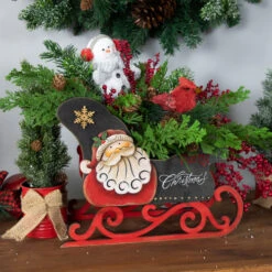 Santa Claus "Merry Christmas" Sleigh Decoration - 11.5" -Northlight Sale Store northlight lk94206 styled 88642.1691160924