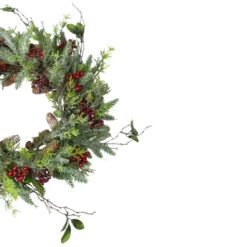 Northlight Frosted Pine And Berry Artificial Christmas Wreath, 25-Inch, Unlit 5 Northlight Frosted Pine And Berry Artificial Christmas Wreath, 25-Inch, Unlit -Northlight Sale Store northlight ll89742 2 68622.1638546680