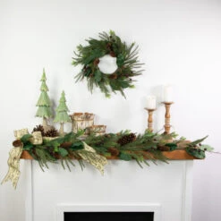 Northlight Mixed Foliage With Berries Artificial Christmas Wreath, 20-Inch, Unlit -Northlight Sale Store northlight ll943182c20ll94319 styled 73988.1685711696