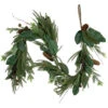 Northlight 6' Mixed Foliage With Pine Cones And Berries Christmas Garland, Unlit