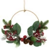 Northlight Red And Green Foliage, Pinecones And Berries Artificial Christmas, 17-Inch, Unlit