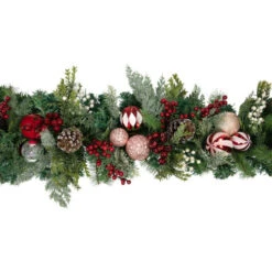 Pre-Decorated Ornaments And Pinecones Artificial Christmas Garland - 7' X 14" - Unlit 11 Pre-Decorated Ornaments And Pinecones Artificial Christmas Garland - 7' X 14" - Unlit -Northlight Sale Store northlight ll94323 2 63707.1680285396