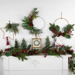 Northlight Red And Green Foliage, Pinecones And Berries Artificial Christmas, 17-Inch, Unlit -Northlight Sale Store northlight ll94350 styled also20use20for20ll943202cll943212cll94347 53873.1680285398