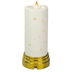 9" Gold And White Nativity Scene Flameless Candle -Northlight Sale Store northlight mw20x1219 3 05258.1664638690