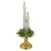 Northlight Lighted Water Candle With Foliage And Berries - 14.5"