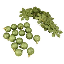 Northlight 125ct Green Shatterproof 3-Finish Tropical Christmas Ornaments 5.5" (140mm) -Northlight Sale Store northlight n512513 3 72359.1588344785