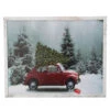 Northlight LED Lighted Vintage VW Car Framed Christmas Canvas Wall Art - 15" X 19"