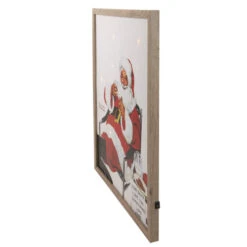 Northlight 19" Lighted Norman Rockwell 'Santa Eating Milk And Cookies' Christmas Wall Art -Northlight Sale Store northlight nj93410 2 10750.1661887126