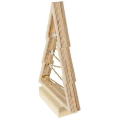 Northlight Lighted Wooden Christmas Tree With Stars Decoration - 11" -Northlight Sale Store northlight nj95130 03 78399.1694187838