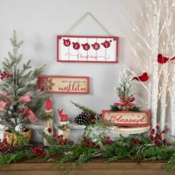 Northlight 14" Framed "Merry Christmas" Wooden Hanging Wall Sign -Northlight Sale Store northlight nj951382c20nj951432c20nj95140 styled 47901.1698958246