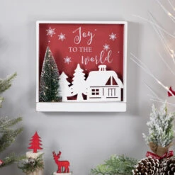 Northlight 11.75" Lighted Joy To The World Wooden Christmas Wall Decoration -Northlight Sale Store northlight nj95142 styled 2 62119.1694187837