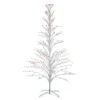 Northlight Cascade Twig Tree Outdoor Christmas Decoration - 6' - White - Multi Lights