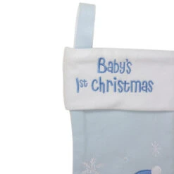 Northlight Baby's 1st Christmas Embroidered Teddy Bear Stocking - 19" - Blue And White -Northlight Sale Store northlight nl01825 2 updated 26349.1608350166