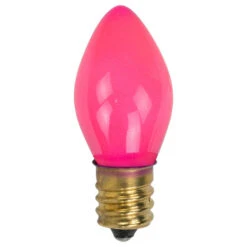Northlight Opaque C7 Christmas Replacement Bulbs - Pink - Pack Of 25