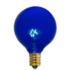 Northlight Pack Of 25 Incandescent G50 Blue Christmas Replacement Bulbs