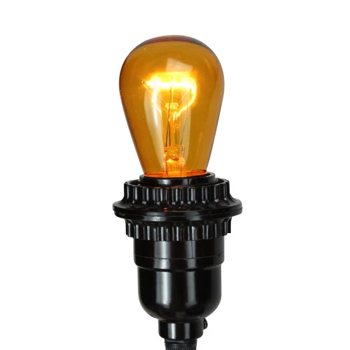 Northlight Incandescent S14 Christmas Replacement Bulbs - Amber - Pack Of 25 3 Northlight Incandescent S14 Christmas Replacement Bulbs - Amber - Pack Of 25 - Image 3