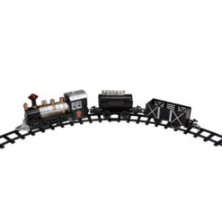 Northlight 9-Piece Battery Operated Black And Silver Lighted & Animated Classic Train Set With Sound -Northlight Sale Store northlight nm1429 1 85434.1664726380