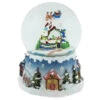 Northlight Santa Claus On Sleigh Snowy Village Musical Christmas Water Globe - 5.5"