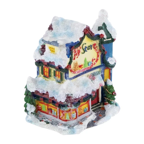 Northlight Children's Toy Store Christmas Village Building Decoration - 4" 5 Northlight Children's Toy Store Christmas Village Building Decoration - 4" - Image 5