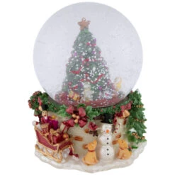Northlight Gifts Under The Christmas Tree Musical Snow Globe - 6.5"