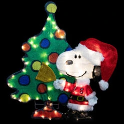 Northlight LED Lighted Peanuts Snoopy And Christmas Tree Outdoor Decoration - 32" -Northlight Sale Store northlight pw93872 on20black 20331.1696436032