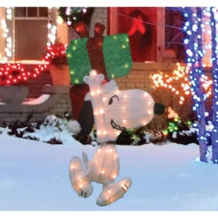 Northlight 32" Lighted Peanuts Snoopy With Present Christmas Outdoor Yard Decoration -Northlight Sale Store northlight pw 16208 1 14667.1588415642