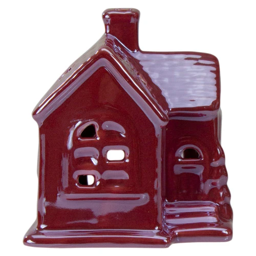 Northlight Ceramic House With Star Cutouts Christmas Decoration - 4" 3 Northlight Ceramic House With Star Cutouts Christmas Decoration - 4" - Image 3