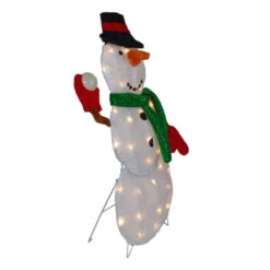 Northlight Snowman With Snowball Christmas Outdoor Decoration - 24" - White Lights -Northlight Sale Store northlight qh91176 1 36746.1604024092