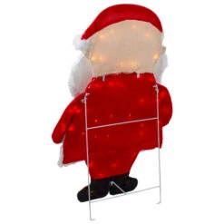 Northlight Lighted 2D Chenille Santa Outdoor Christmas Decoration - 32" - Warm White Lights -Northlight Sale Store northlight qh92876 2 85542.1665610751