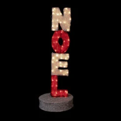 Northlight 39" Lighted Red And Silver Noel Outdoor Christmas Sign Decoration -Northlight Sale Store northlight qh93817 on20black 96997.1680285388