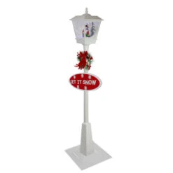 Northlight 70.75" White Lighted Musical Snowman Christmas Street Lamp -Northlight Sale Store northlight r01732 2 85991.1681405459