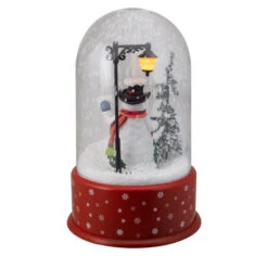 Northlight Lighted Snowman With Street Light Snowing Christmas Globe - 11.75" -Northlight Sale Store northlight r27471 3 25310.1701796972