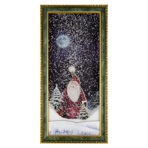 Northlight LED Lighted Musical Snowing Santa Wall Plaque - 31" 1 Northlight LED Lighted Musical Snowing Santa Wall Plaque - 31"