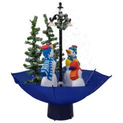 Northlight 30" Lighted Musical Snowing Snowman Family In Umbrella Base Christmas Decoration -Northlight Sale Store northlight r93907 3 00352.1674553298